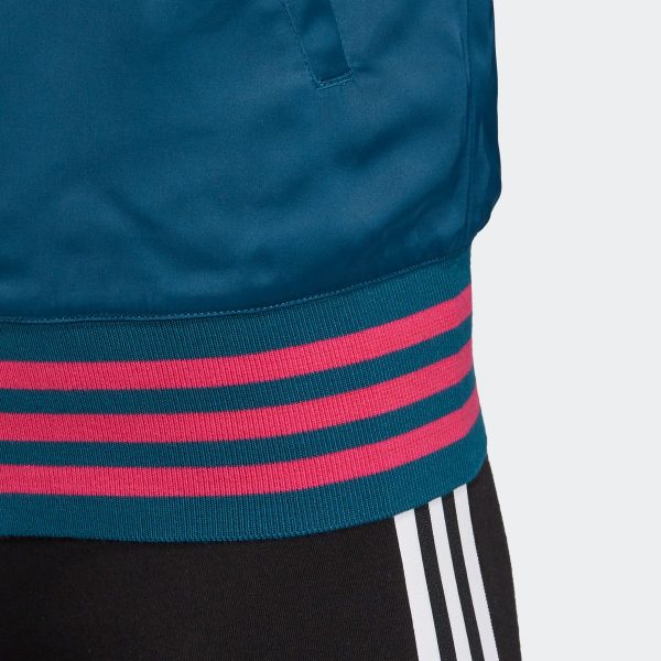 adidas satin bomber jacket